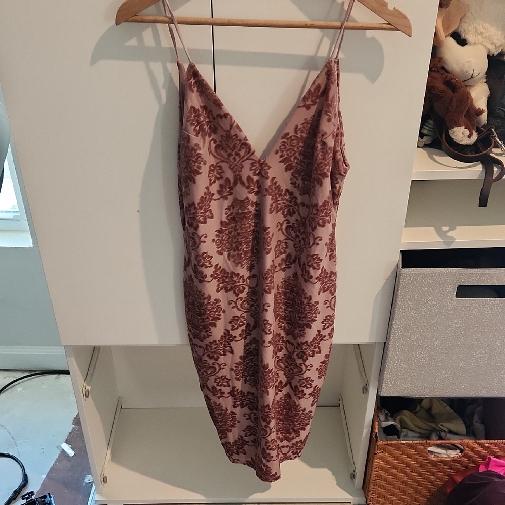 Windsor Pink and Brown Mini Dress